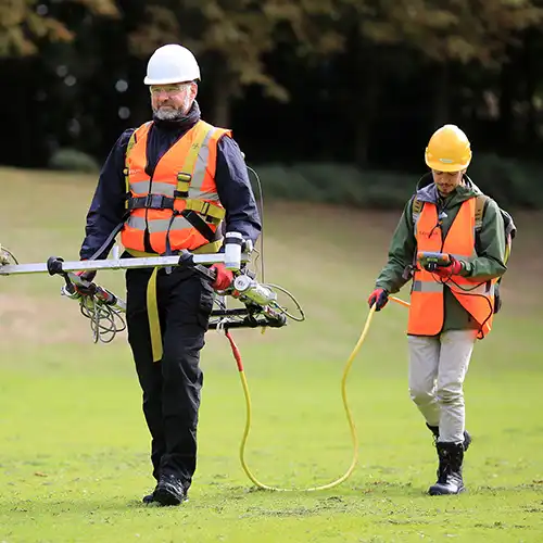 Scanning for UXO unexploded ordnance